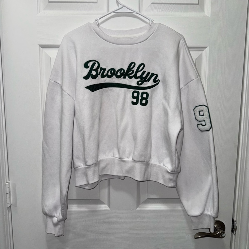 Organic Generation White Brooklyn 98 Sweatshirt Size X-Large